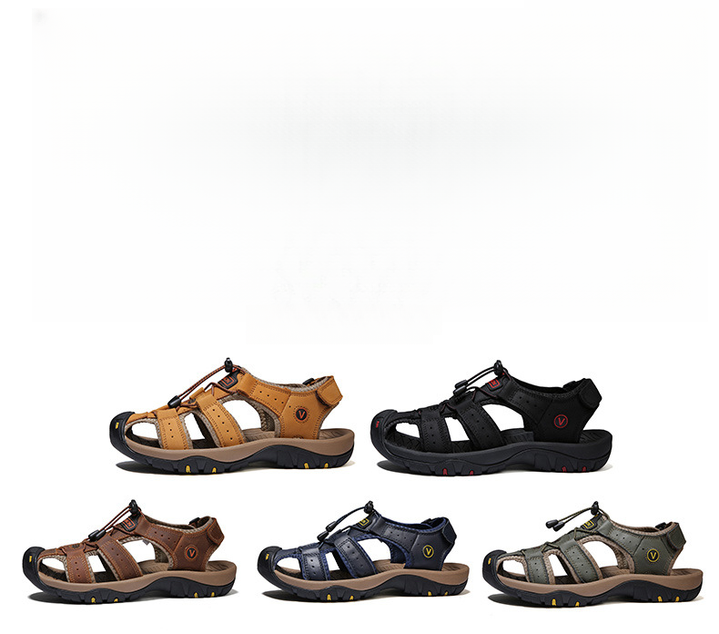 2025 Summer Baotou Beach Large Casual Shoes Fashion Lightweight Mens Non-slip Sandals_voghion.com